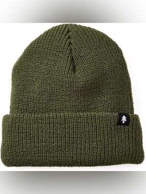 Huckberry Olive Green Knit Beanie